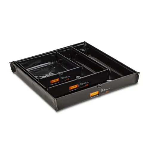 Prestrezni zložljiv pladenj