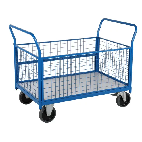 Robusten in močan voziček z vrati -  1360 mm -  820 mm - 1240x810 mm