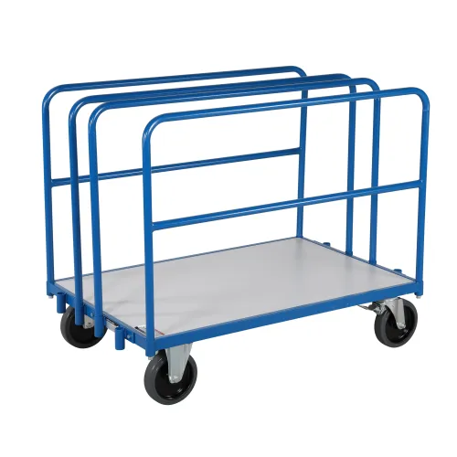 Robusten in močan transportni voziček s štirimi cevnimi okvirji