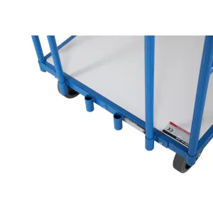 Robusten in močan transportni voziček s štirimi cevnimi okvirji - slika 2